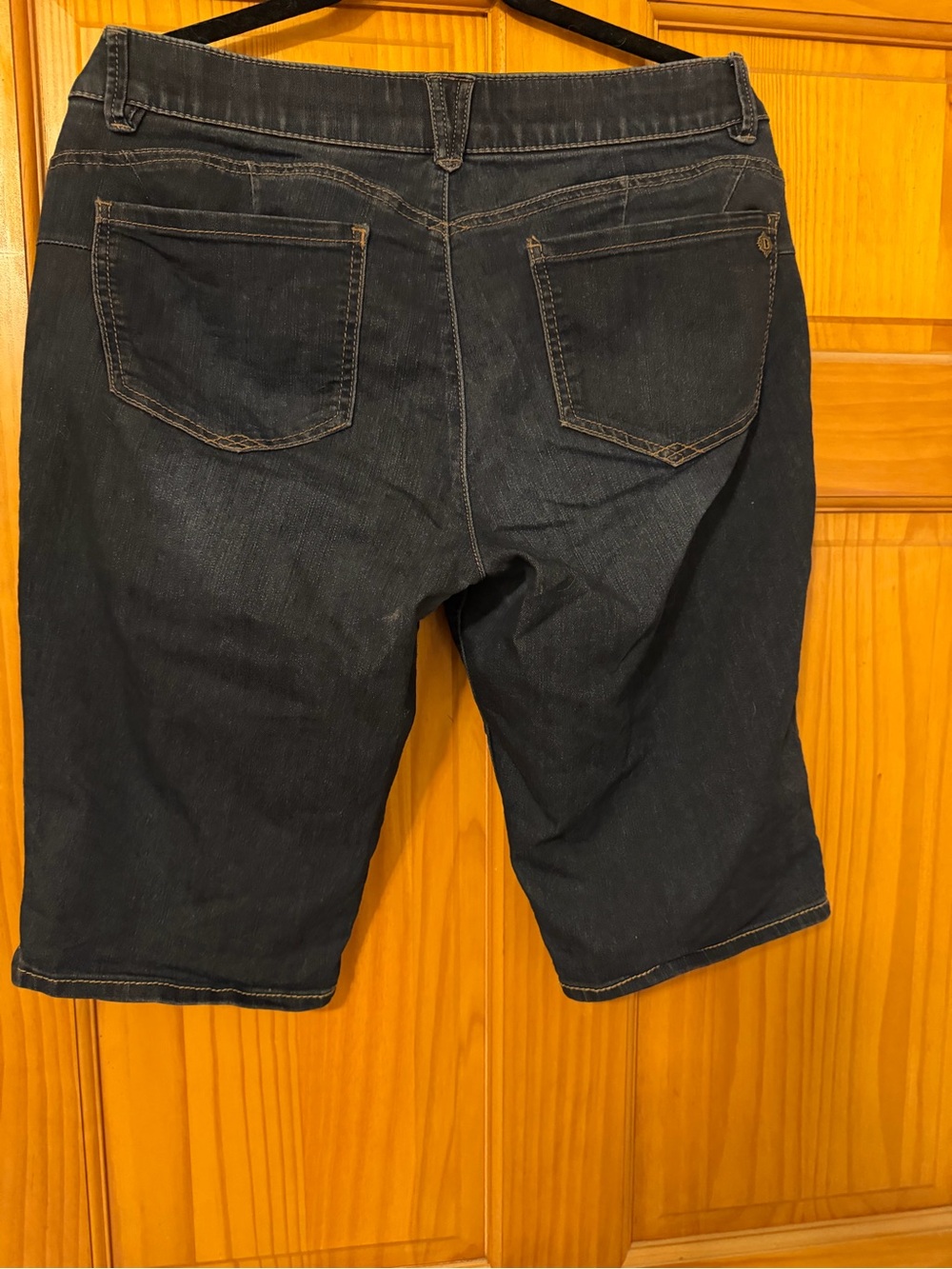 Democracy Dark Indigo Denim Bermuda Shorts - Picture 2 of 2